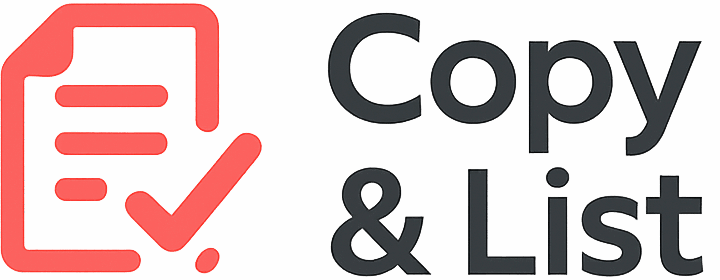 Copy and List